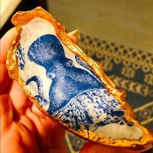 Handmade Oyster Shell Jewelry Trinket Dish